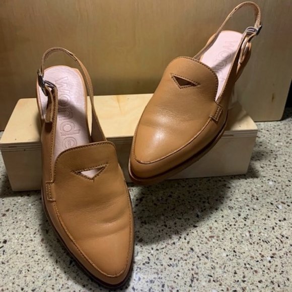 Wonder Sling Back Flats Size 36 Tan - Picture 1 of 12